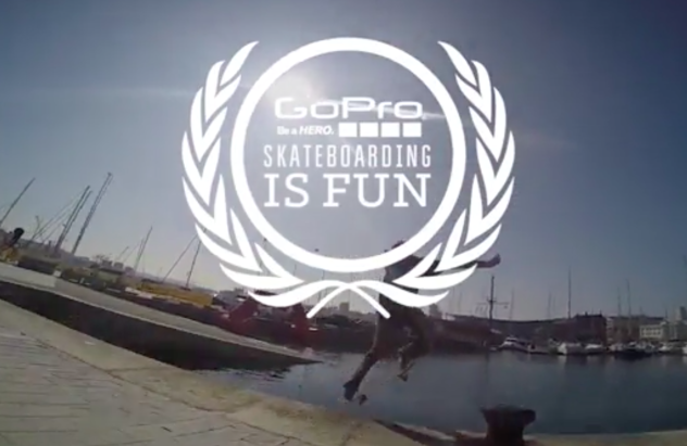 gopro skateboarding is fun