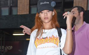 Rihanna camiseta Thrasher